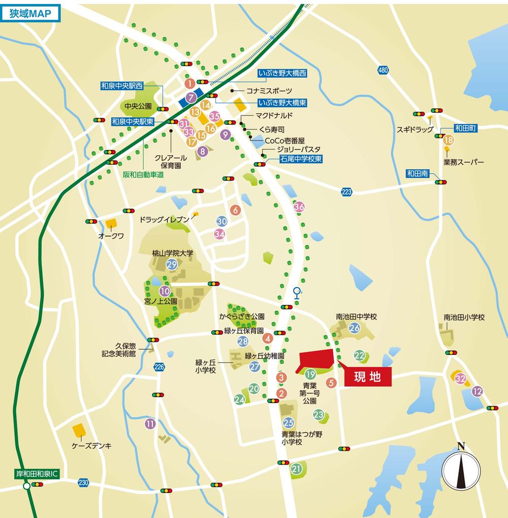 Local guide map