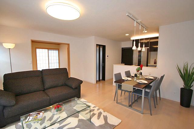 Living. With interior furniture