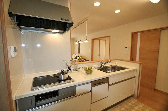 Kitchen. With dishwasher IH cooking heater