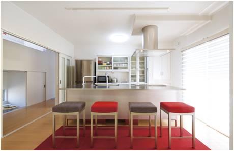 Building plan example (introspection photo). If the longing of the island kitchen also Taniguchi development, Make your proposals for the realization after having to ask the customer's budget.