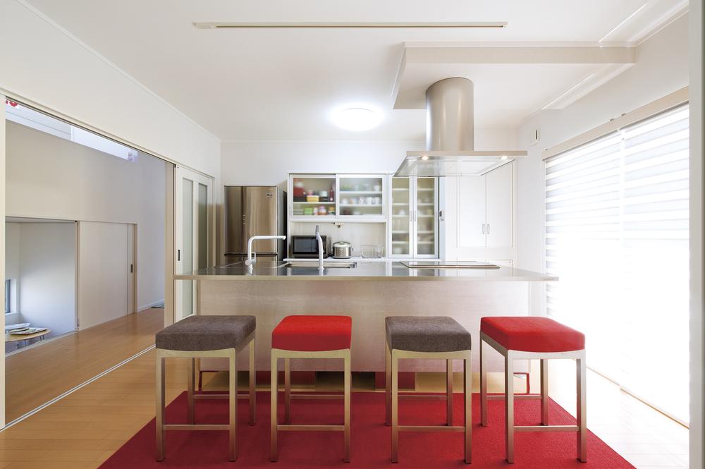 Building plan example (introspection photo). This customer was built actually in the free plan home. Counter is wide kitchen is very easy to use looks good.