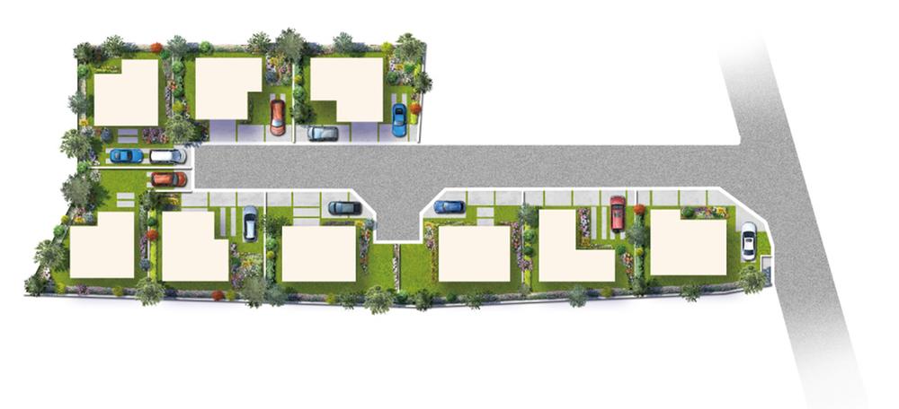 The entire compartment Figure. All sections 30 square meters more than! Nanhai ・ Town of limited 9 compartment is located in the JR "Rinku Town" Station 6-minute walk. (Compartment view image illustrations)