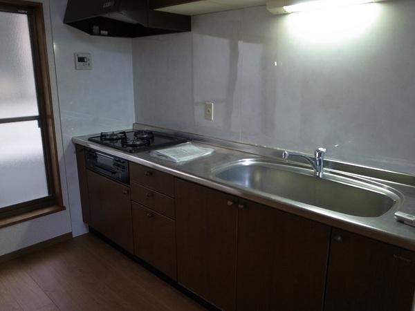 Kitchen. Mansion with also glad garage Papa