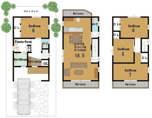 Floor plan. Grace Yanagida-cho