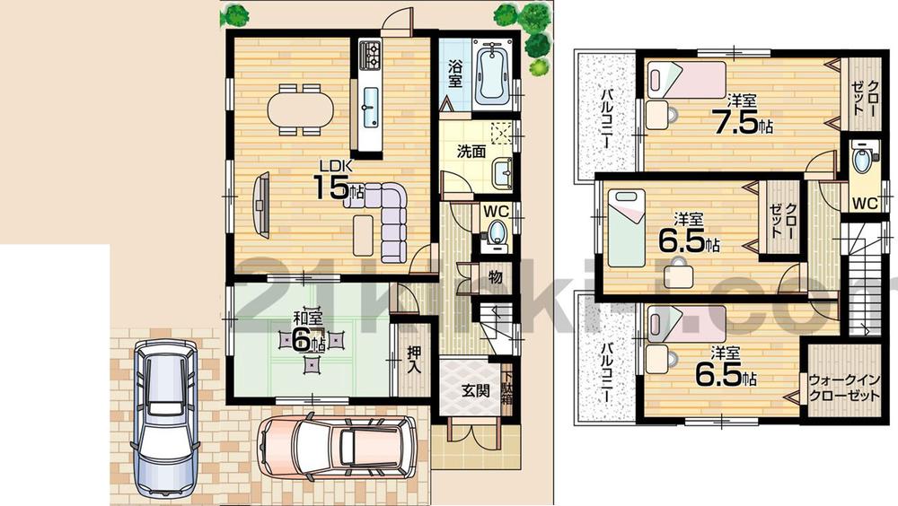 Floor plan. 30,800,000 yen, 4LDK, Land area 138.41 sq m , Building area 98.01 sq m floor plan