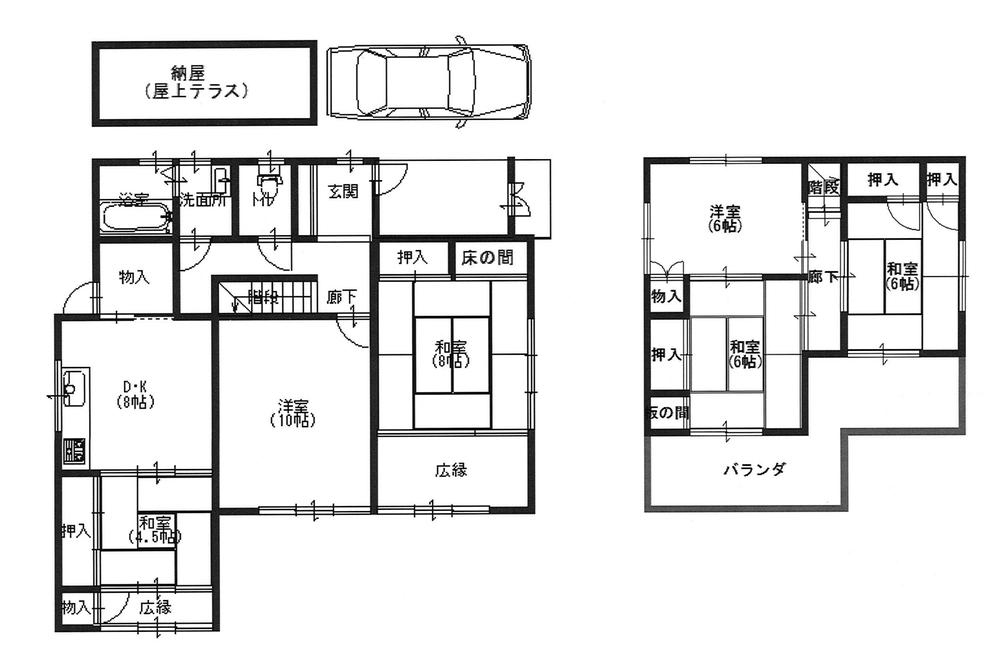 Floor plan. 39,800,000 yen, 6LDK, Land area 210.88 sq m , Building area 129.17 sq m floor plan