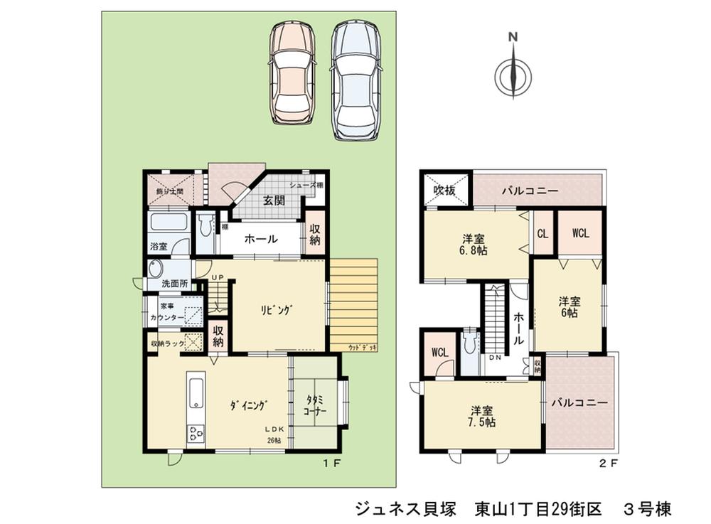 Model house photo. No. 3 land model house
