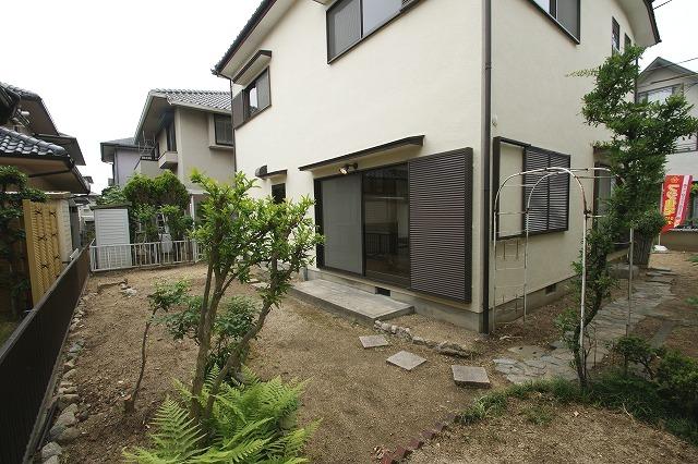 Garden. Backyard with a space