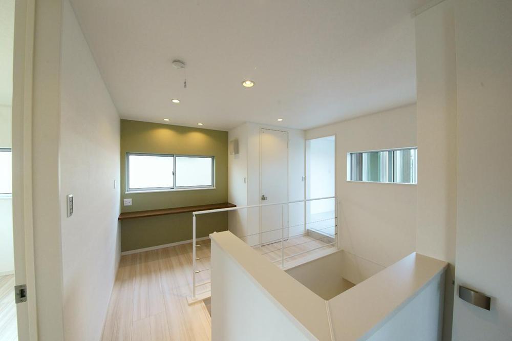 Model house photo. Second floor hall, Please to study space of the family den or children.