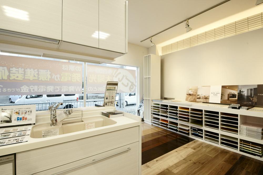 exhibition hall / Showroom. Showroom is using the actual residential flooring.