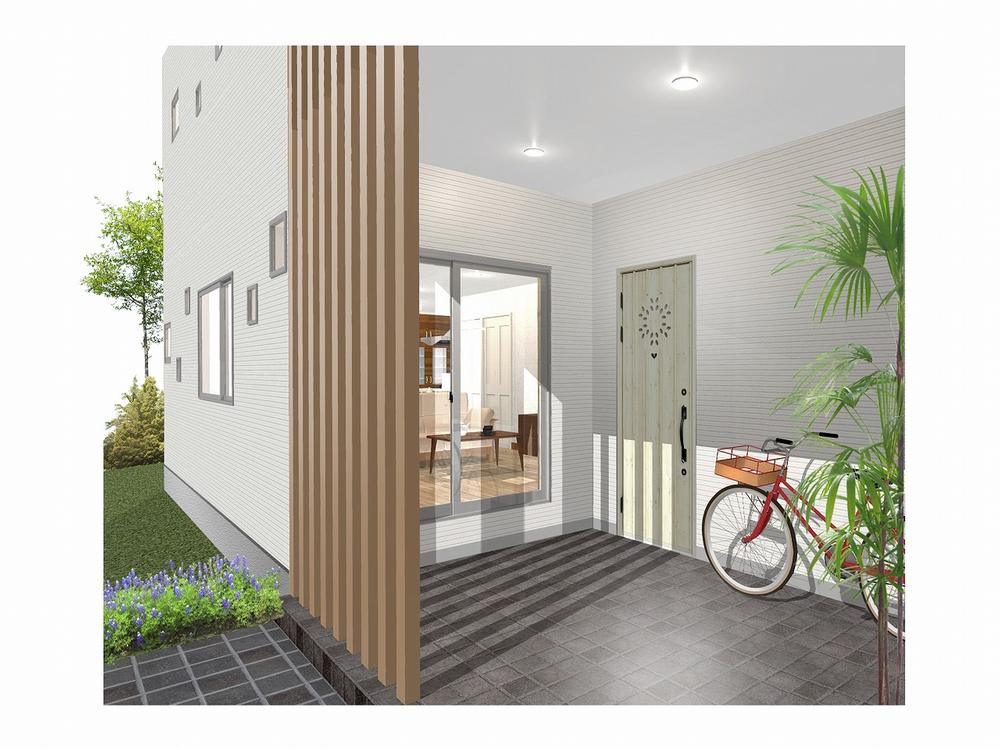 Other. With wooden lattice that is warm is the accent of housing design, Also plays the role of the blindfold.