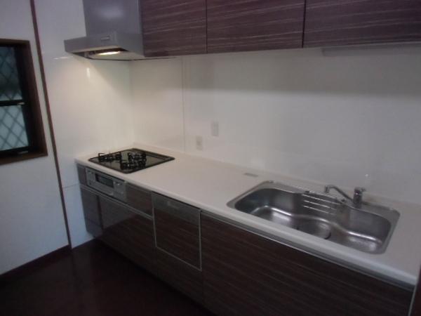 Kitchen. Easy-to-use wide type of kitchen