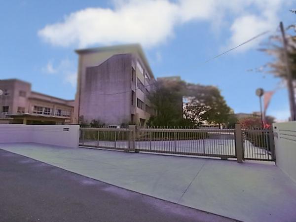 Junior high school. 586m to the third junior high school