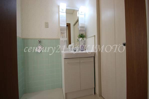 Wash basin, toilet. Convenient Shampoo dresser!