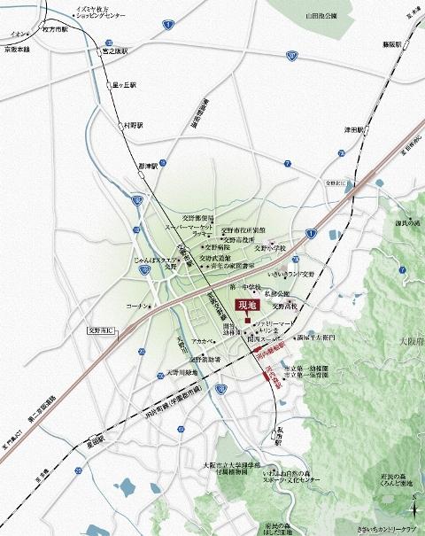 Local guide map.  ■ Wide-area map ■