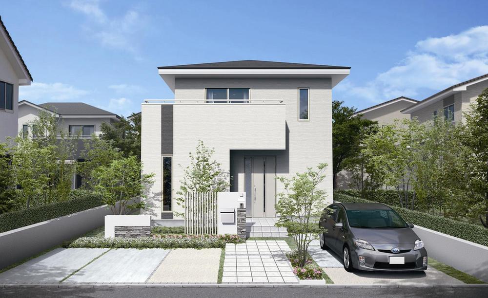 Building plan example (exterior photos). Panasonic seismic housing construction method technostructure of house  ※ The photograph is an image