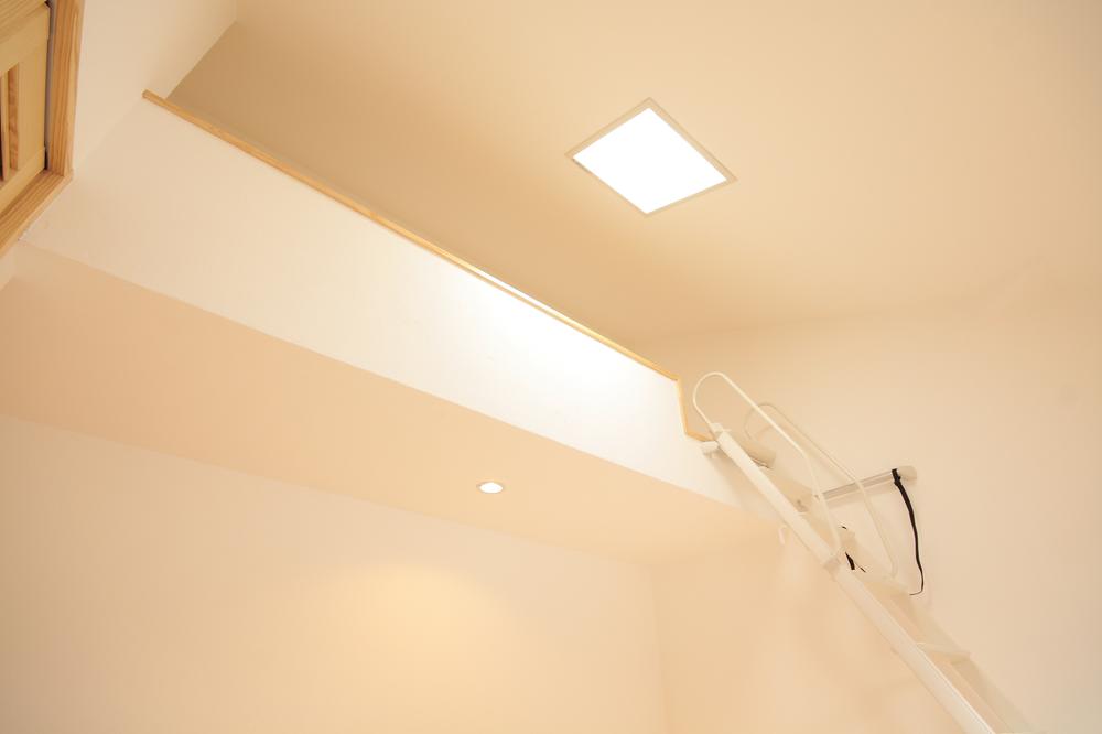 Non-living room. Room with a loft that can be used also for staying for storage