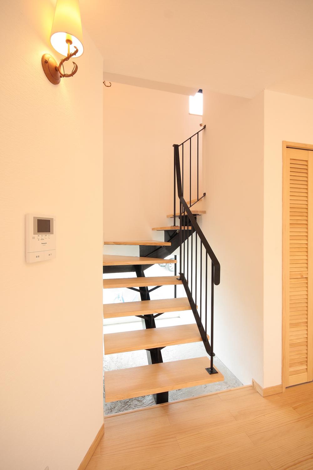 Other introspection. It adorned the living room with custom-made steel living in stairs