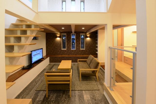 Model house photo. Model house with a second living room