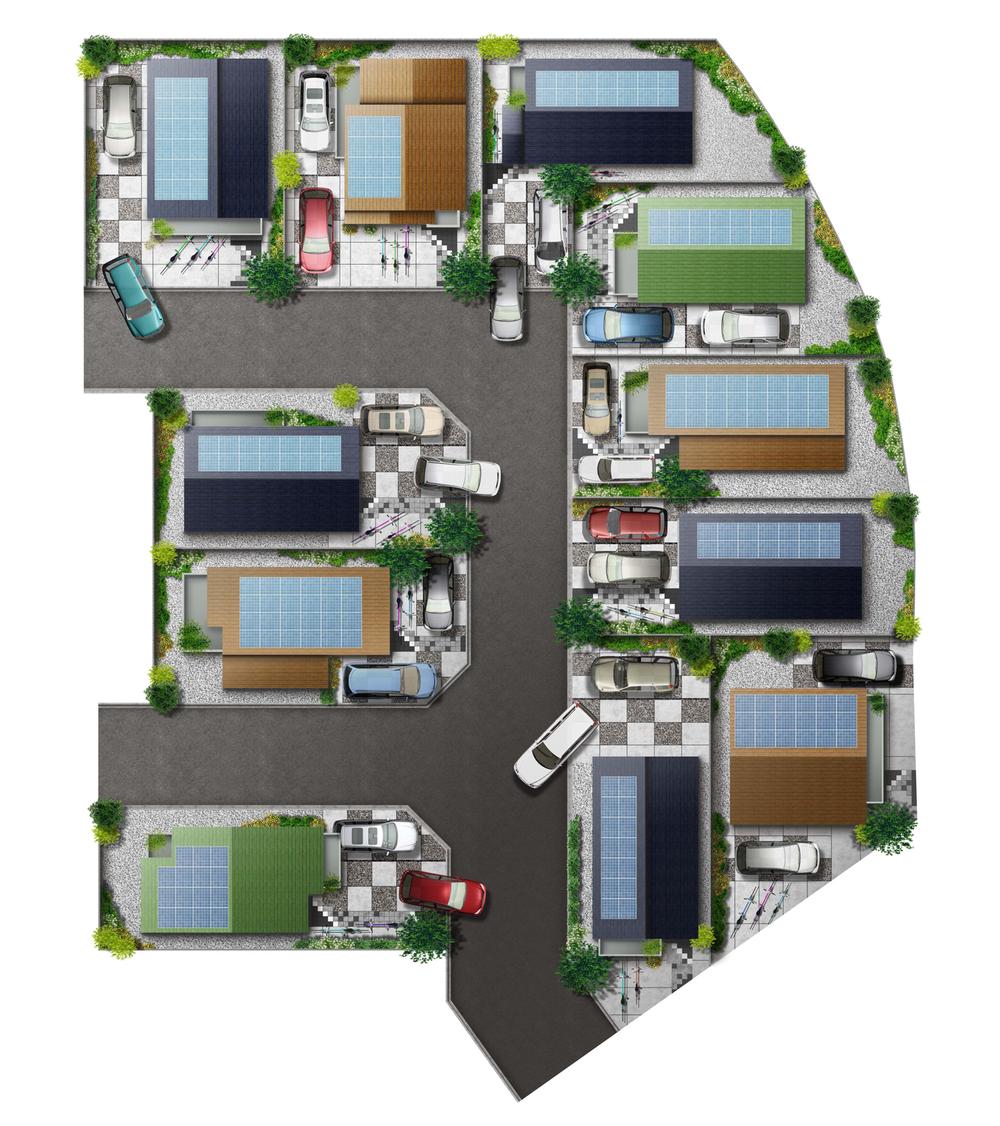 Other. - Town where people and nature live together comfortably - in the "Kuorita Nishinouchi" to the whole mansion solar power generation system (1.98kw) You are standard equipment as.