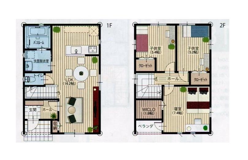 Floor plan. (Midoro cho No. 4 locations), Price 23.2 million yen, 3LDK, Land area 146.03 sq m , Building area 84 sq m