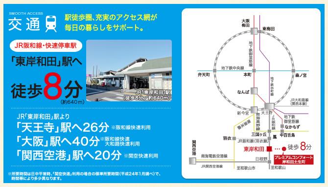 route map. Station within walking distance, Enhancement of access network supports the daily life. (Access view)