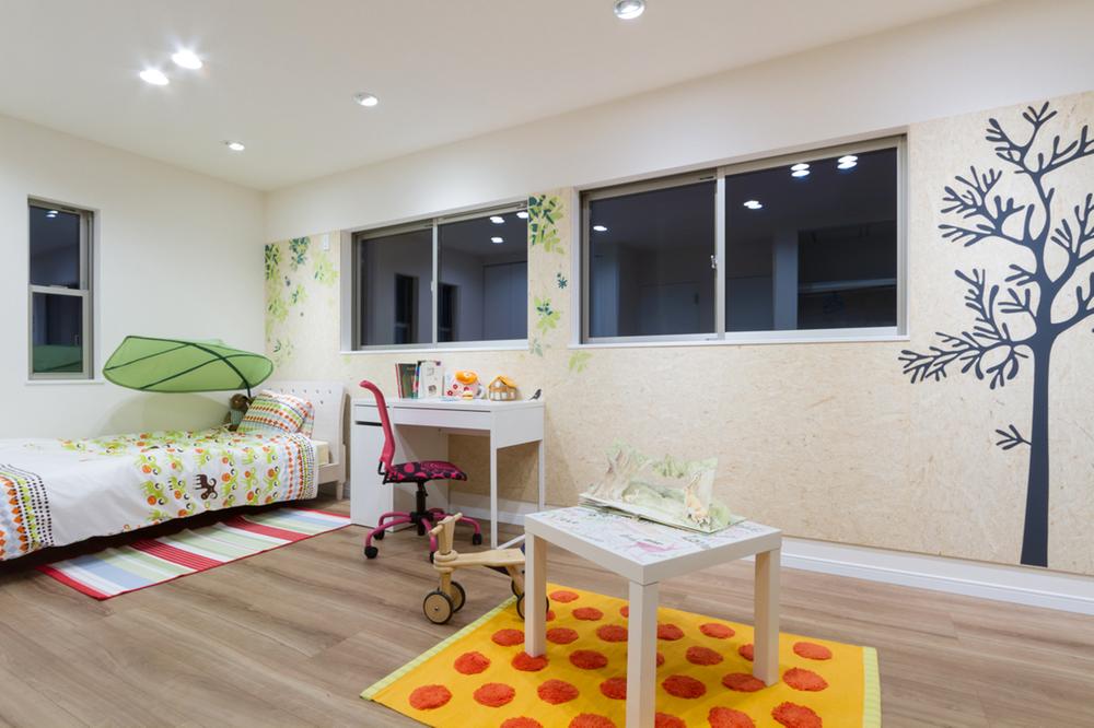 Non-living room. Children's room is at once bright accent Cross.