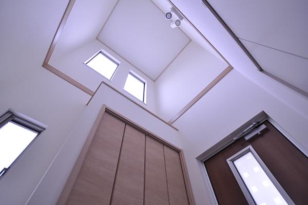 Entrance. Bright entrance hall atrium welcomes you. (Model house)