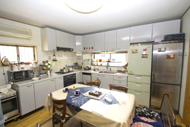 Kitchen. Refrigerators two put space. 