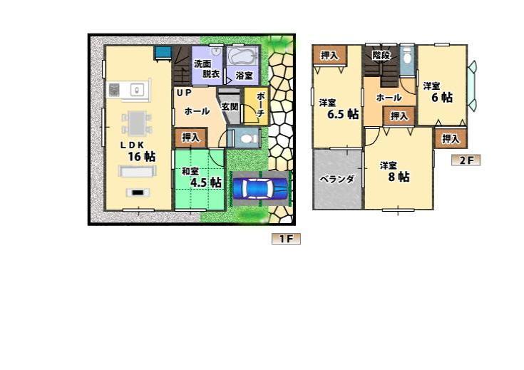 Floor plan. 32,300,000 yen, 4LDK, Land area 90.27 sq m , Building area 100.19 sq m