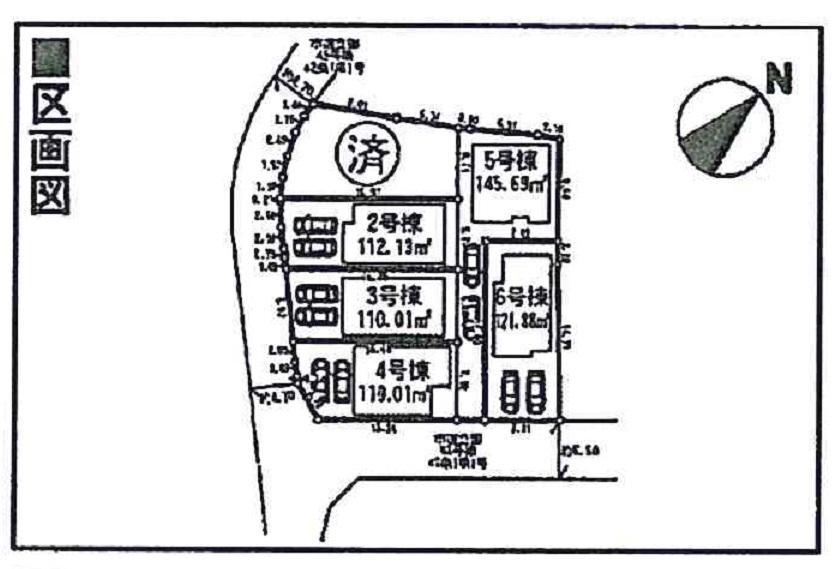 Compartment figure. All sections parking 2 units can be!