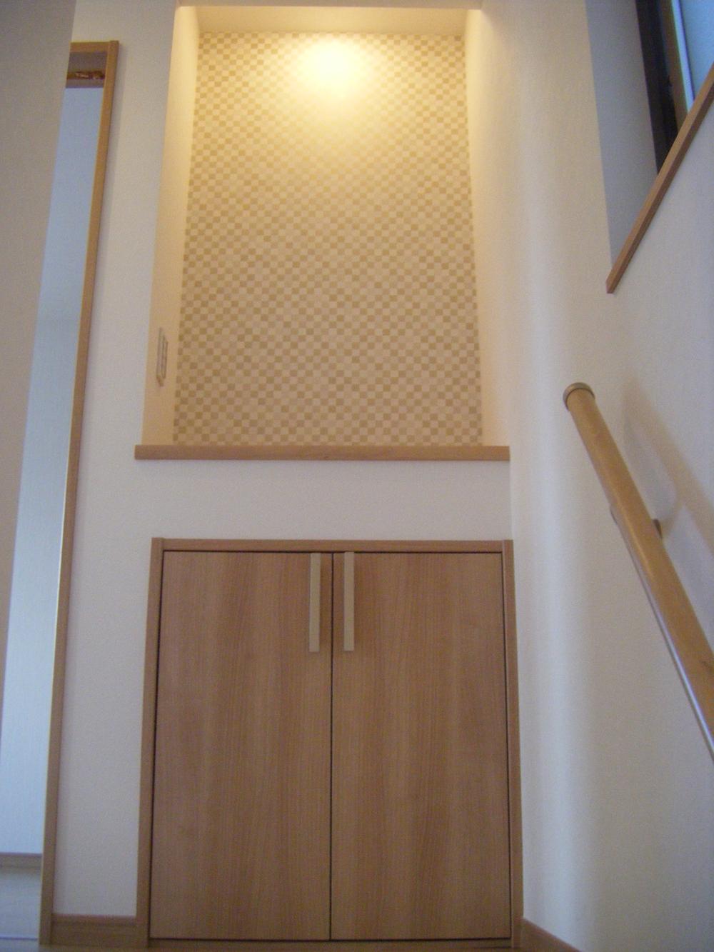 Receipt. The third floor niche ・ Put the photos and decorations.