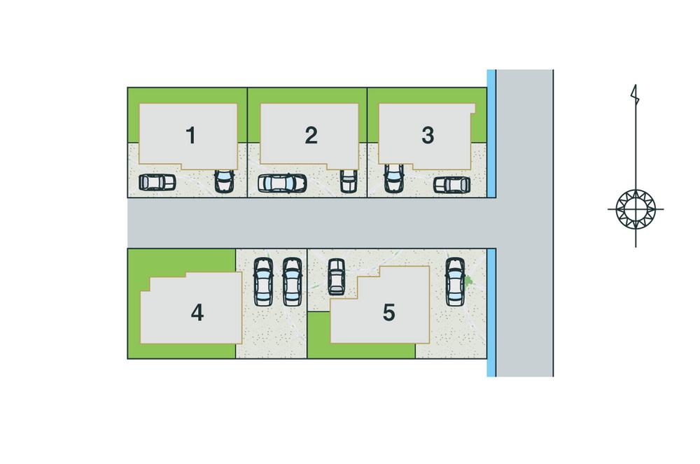 The entire compartment Figure. All 5 compartment new subdivision start! !