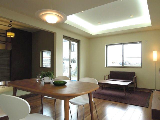 Model house photo. Living space of high-quality full of full of peace