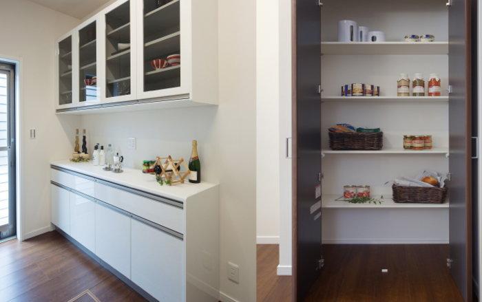 Receipt. Since the cupboard and pantry there will be less movement in the kitchen.