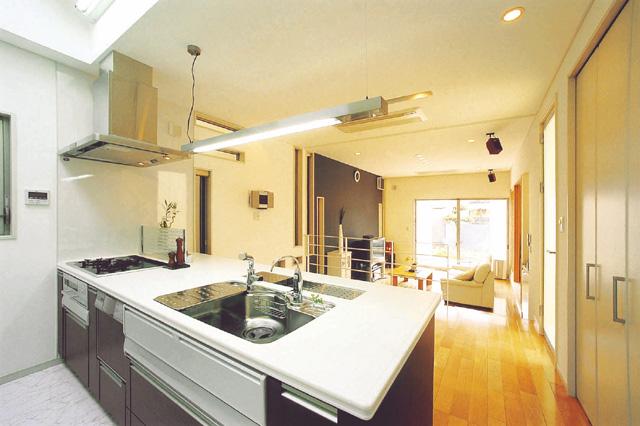 Kitchen. And finished with a skip floor of the kitchen