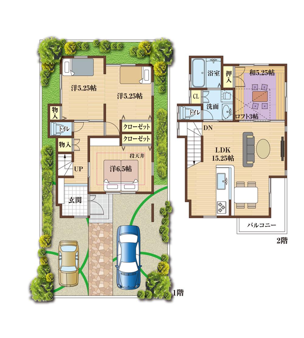 Floor plan. (No. 2 locations), Price 26,930,000 yen, 4LDK, Land area 86.5 sq m , Building area 94.22 sq m