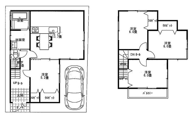Building plan example (floor plan). Building plan example