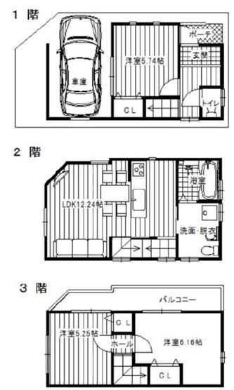 Building plan example (floor plan). Building plan example