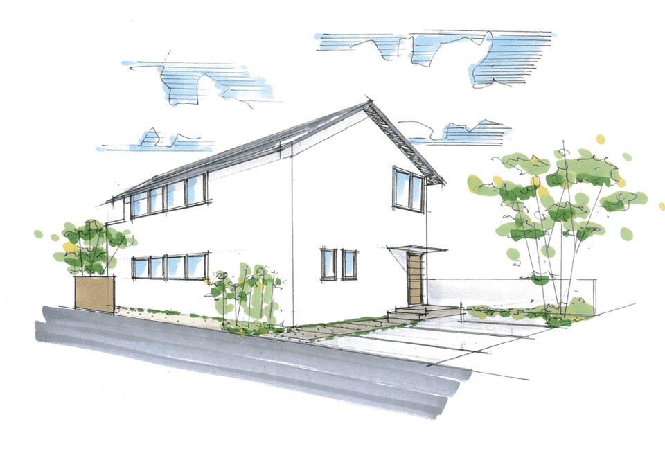 Building plan example (Perth ・ appearance). Building plan example (A No. land) Building Price  16.8 million yen, Building area 100 sq m