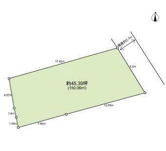 Compartment figure. Land price 39 million yen, Land area 150.06 sq m