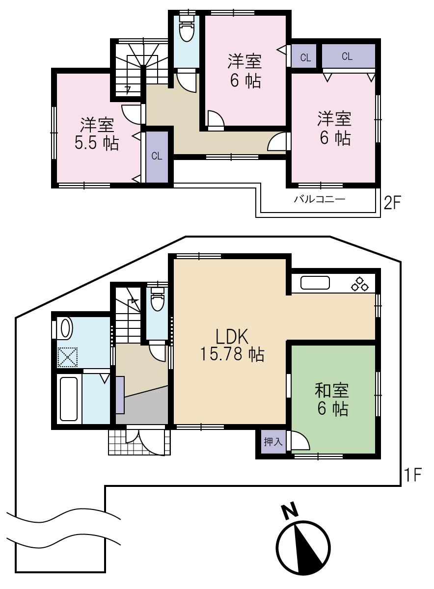 Floor plan. (No. 4 locations), Price 33 million yen, 4LDK, Land area 117.05 sq m , Building area 93.55 sq m
