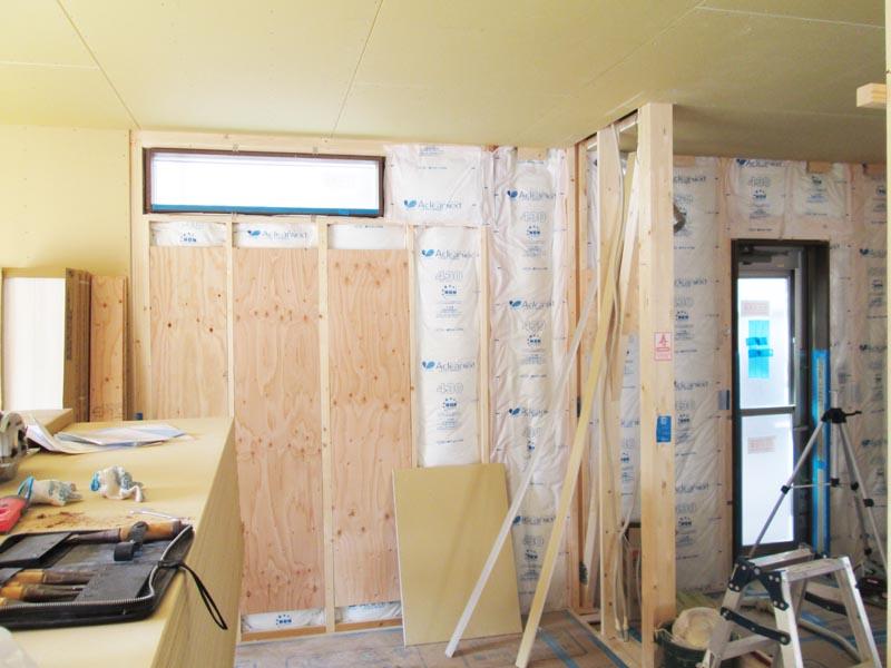 Model house photo. Model house under construction