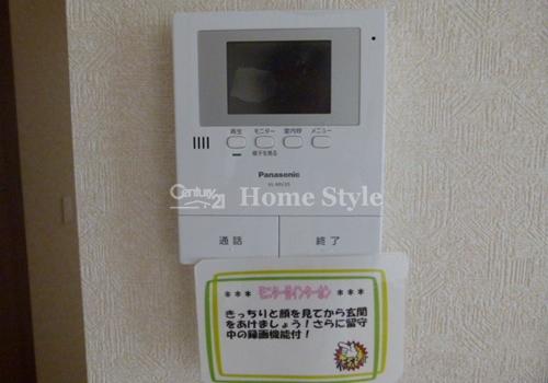 Entrance. TV monitor with intercom