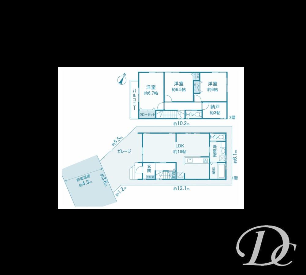 Floor plan. 29,950,000 yen, 3LDK + S (storeroom), Land area 80.2 sq m , Building area 91.32 sq m