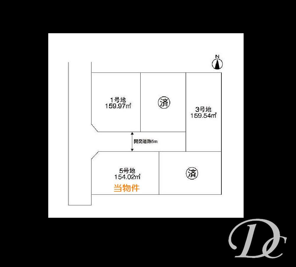 Compartment figure. Land price 35.4 million yen, Land area 154.02 sq m