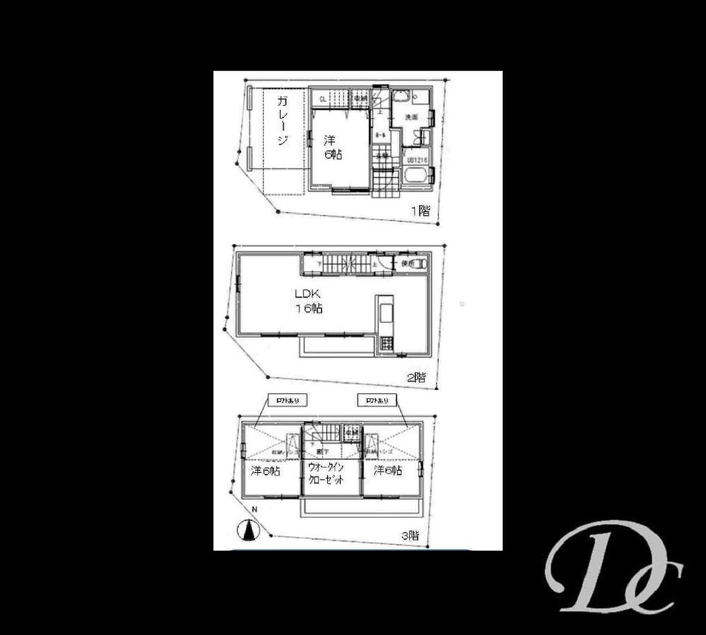 Compartment figure. Land price 12.7 million yen, Land area 72.85 sq m building price 27,800,000 yen
