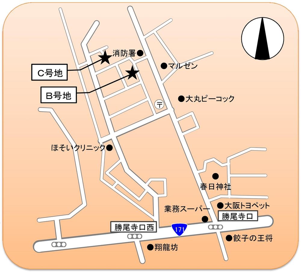 Local guide map. Aogein C No. land