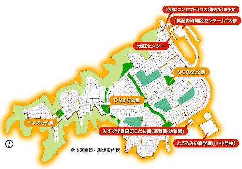 The entire compartment Figure. New Town of the forest of the total 677 compartment wrapped in green forest (the entire compartment Figure.  ※ The contents of the web is may be different from the actual and in those of the currently planned)