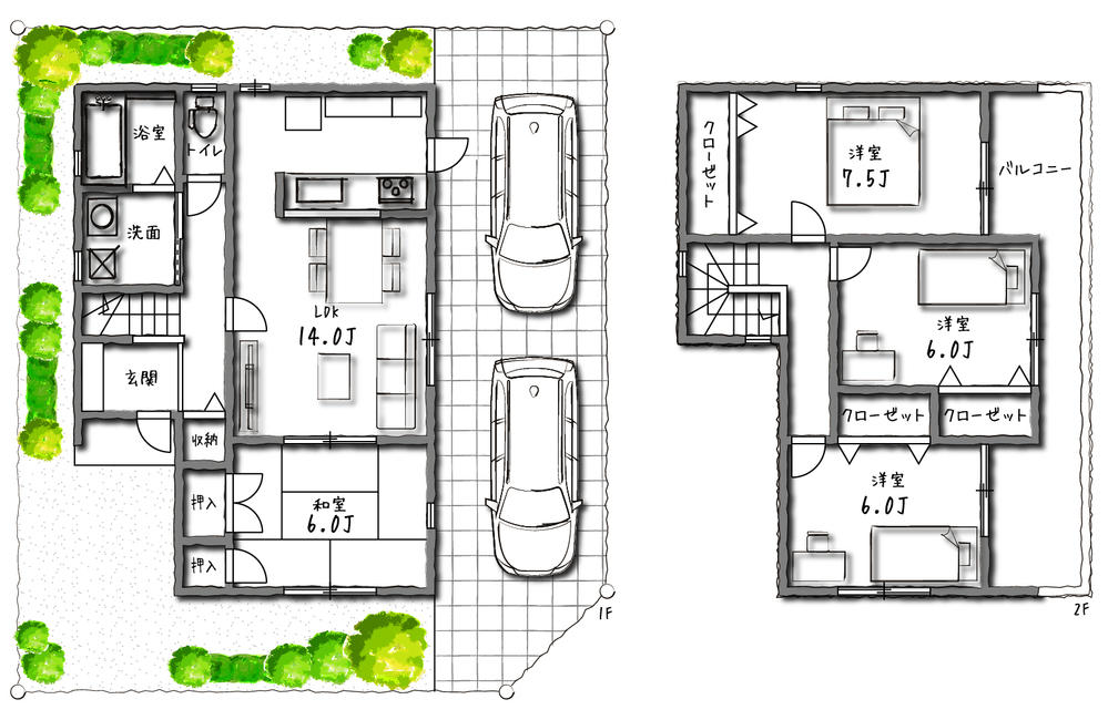 Local photos, including front road. Free design corresponding housing! Dreams of My Home to your dream is jammed can be realized.